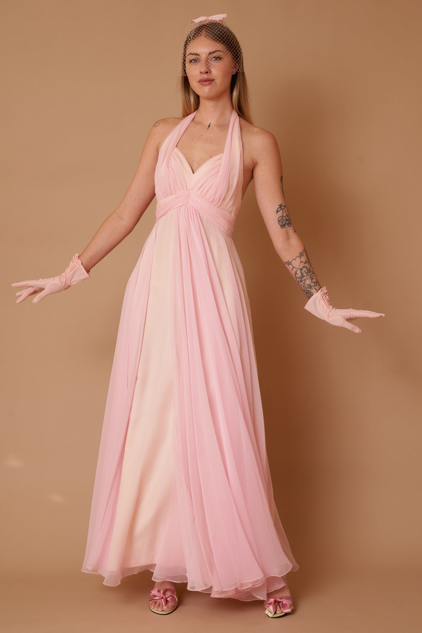 June Chiffon Gown - S