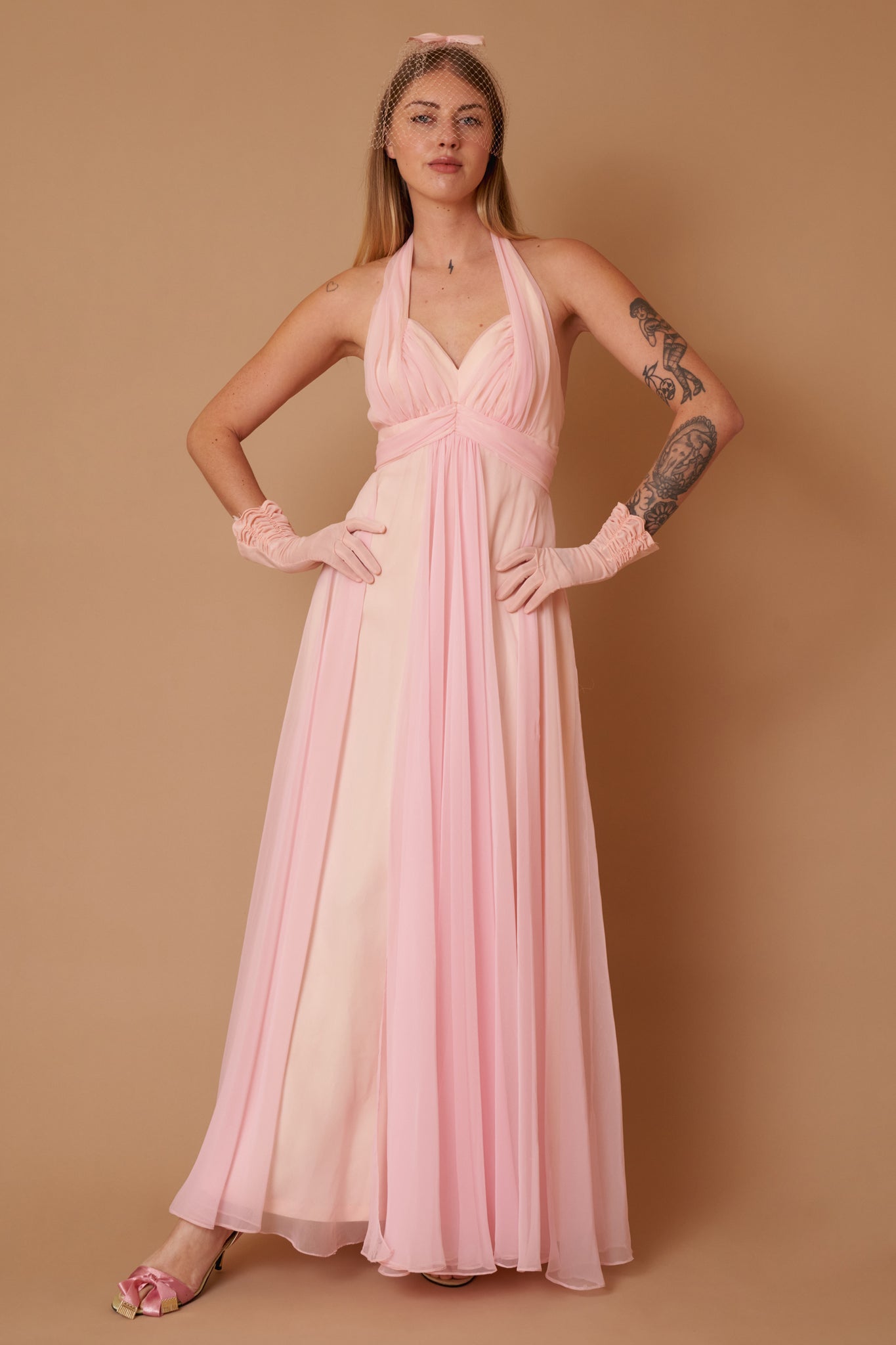June Chiffon Gown - S