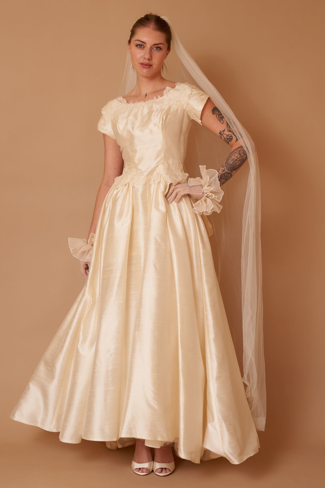 Edith Silk Gown - S