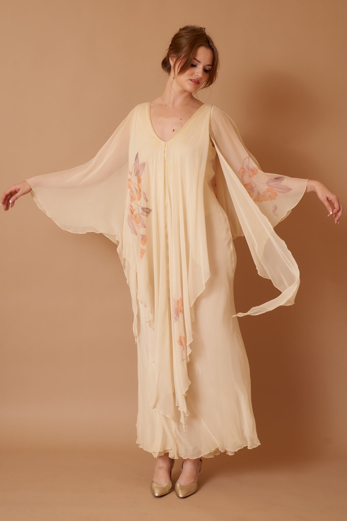 Birdsong Chiffon Gown - XL