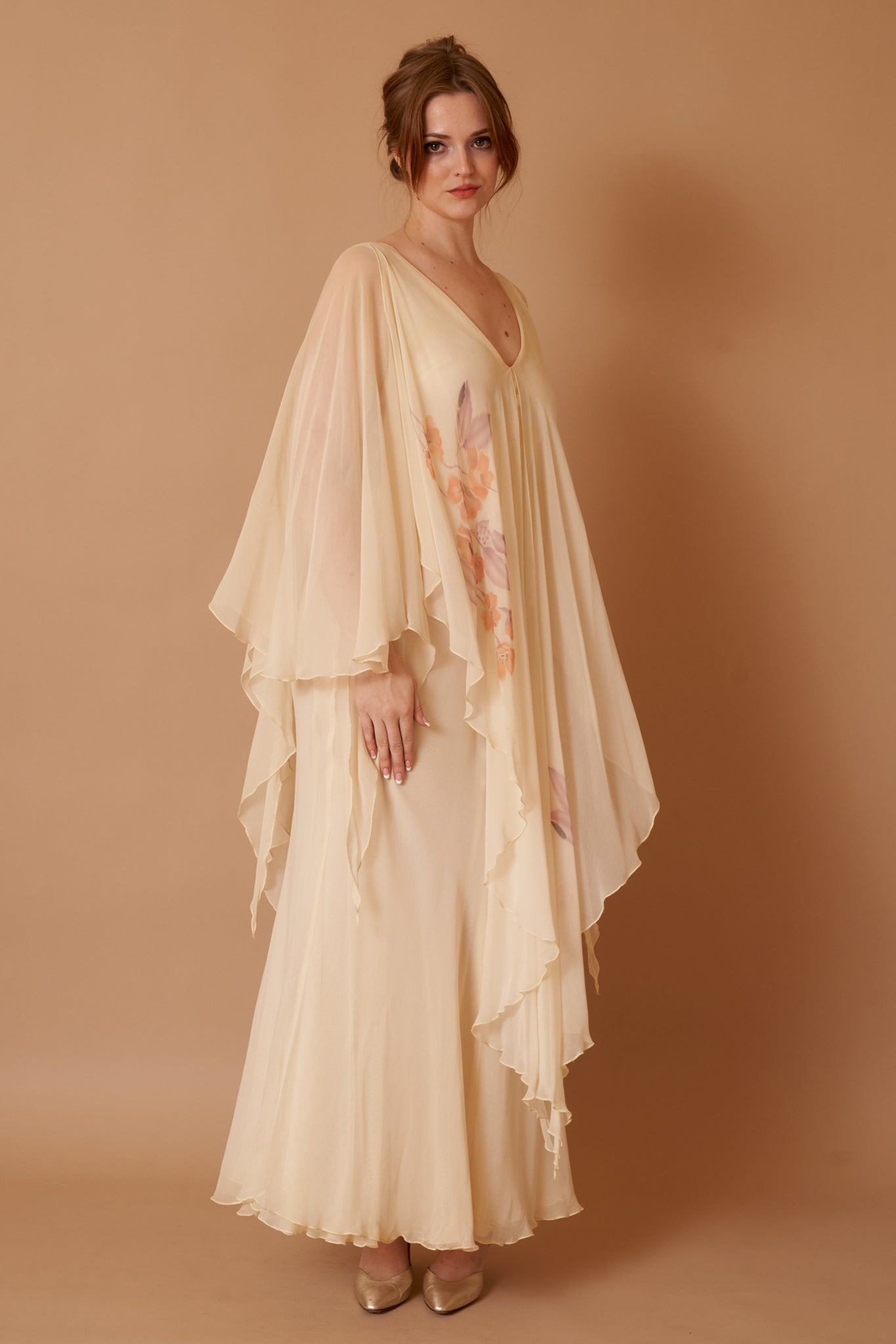 Birdsong Chiffon Gown - XL