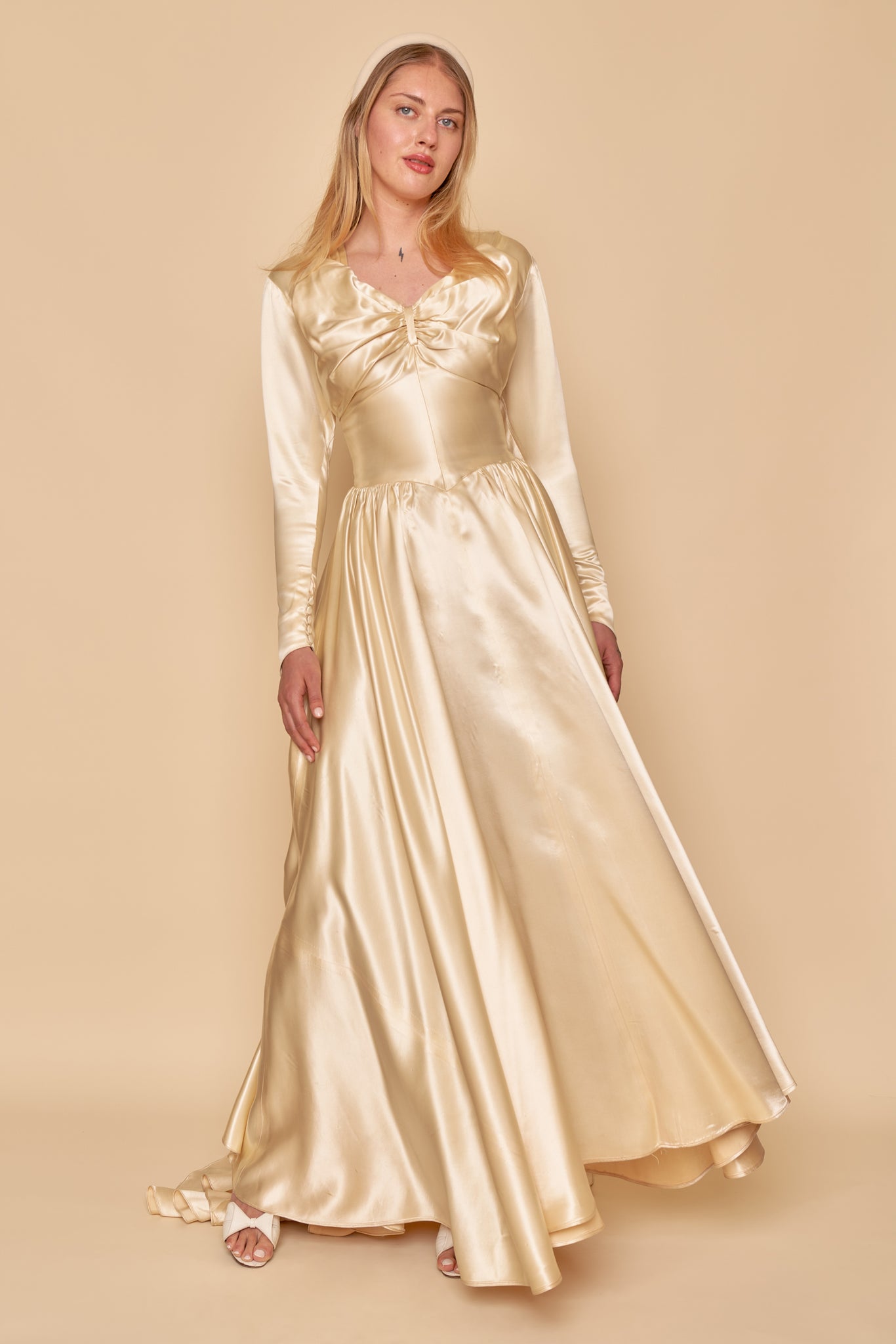 Georgiana Satin Gown - XS