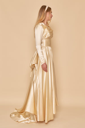 Georgiana Satin Gown - XS