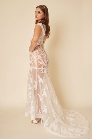 Fiona Lace Gown - L